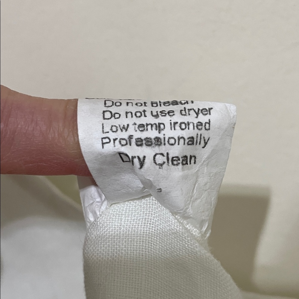 SOLD Terzo Millennio Line Slip Dress Ruffled Hem 100% Linen Made in Italy Size M - Picture 10 of 10